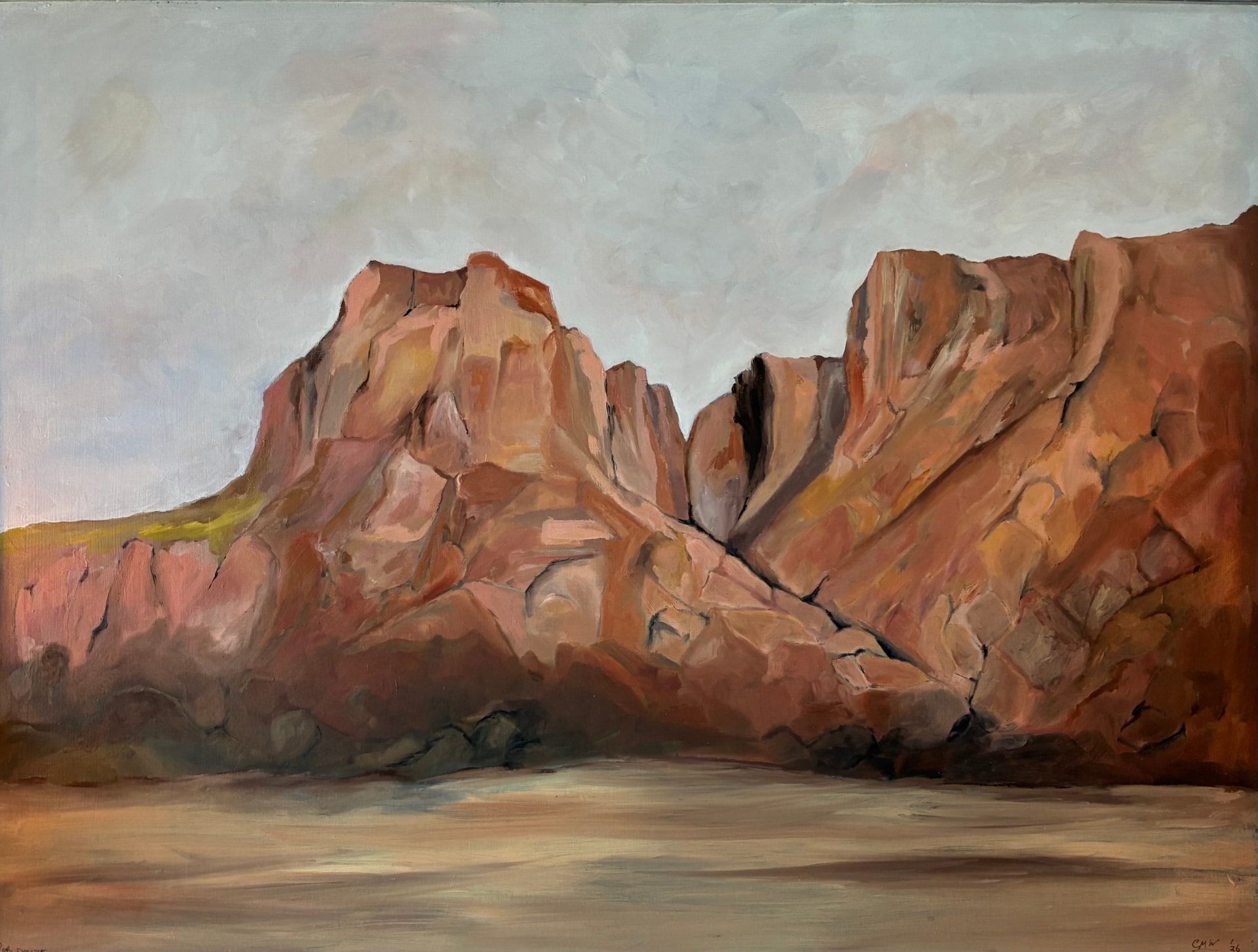 Badlands, Oil on canvas